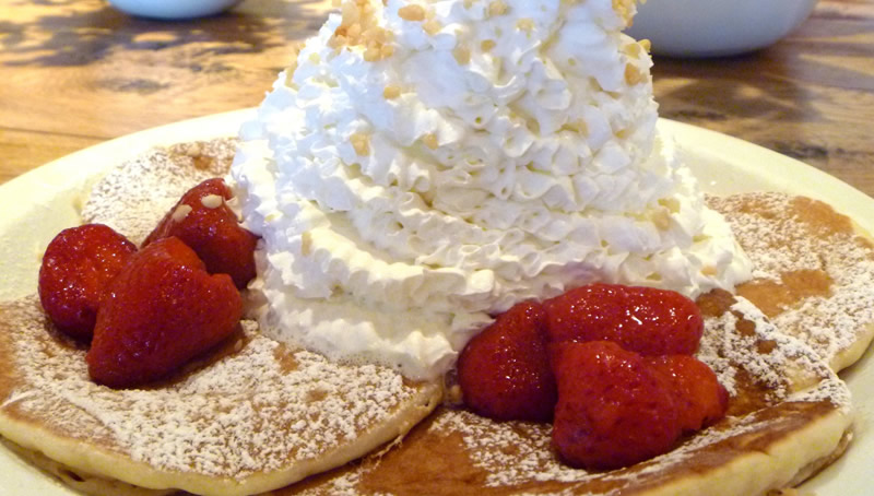 エッグスシングスのパンケーキ